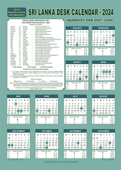 Sri Lankan Calendar 2024 With Holidays Hetty Millisent