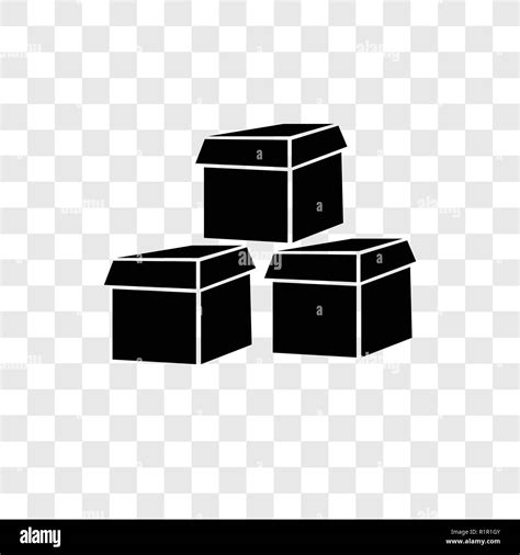 Package vector icon isolated on transparent background, Package ...