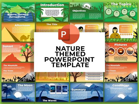 Nature Inspired Powerpoint Template - Etsy