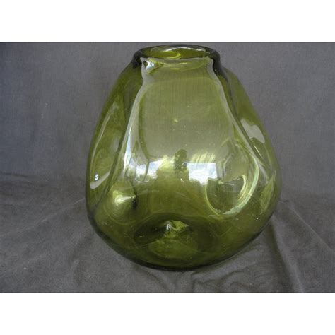 Vintage Hand Blown Pinched Art Glass Vase Chairish