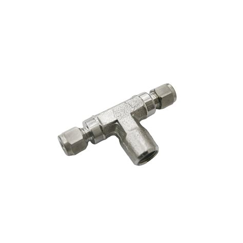 CONECTOR TEE 1 4 OD X 3 8 NPT X 1 4 OD METAL VZ Controles Industriales