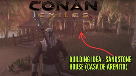 Desert Sandstone House Arenito Design Base No Mods Conan Exiles