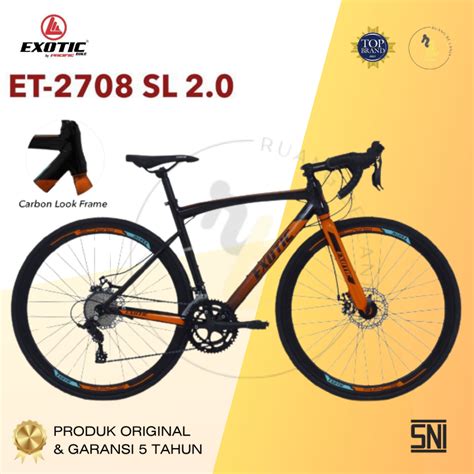 Jual Sepeda Balap Roadbike Exotic Alloy Et Sl X Speed By