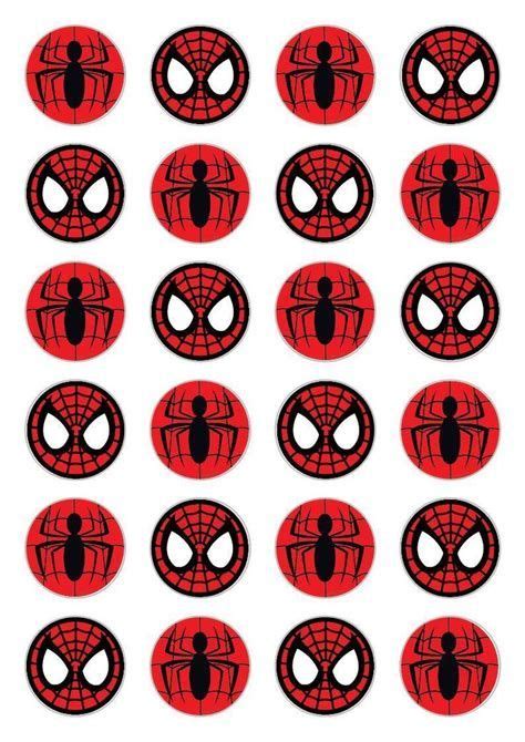 Spiderman Cupcakes Spiderman Topper Spiderman Theme Party Marvel