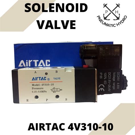 Jual Selenoid Valve 5 2 Way Single Airtac 4V310 10 Shopee Indonesia