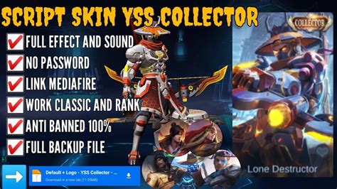 Script Skin YSS Collector No Pw Full Effect And Sound Terbaru YouTube