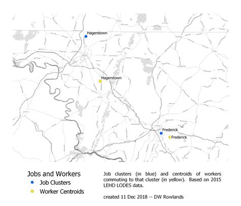 Mapping Job Density and Commutes | dw-rowlands.github.io