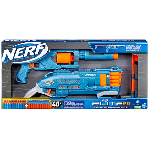 Nerf Nerf Elite 2 0 Double Defense Pack Blasters And Darts Set