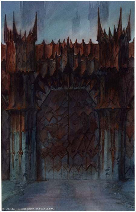 The Black Gates John Howe Middle Earth Art Lotr Art The Two Towers