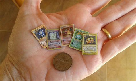 112 Miniature Pokemon Cards 5 Pcs Tiny Must Haves