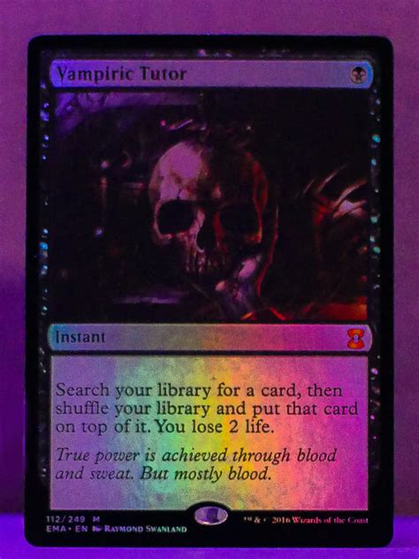 FOIL Vampiric Tutor From Eternal Masters MTG Proxy