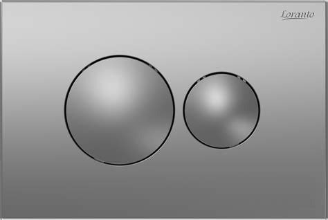 Кнопка смыва Loranto механическая, двойная, хром матовый (Турция ...