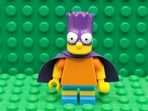 Lego® The Simpsons Bart Simpson As Bartman Minifigure Etsy