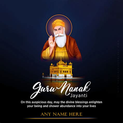 Guru Nanak Jayanti 2025 Wishes Quotes With Name In English