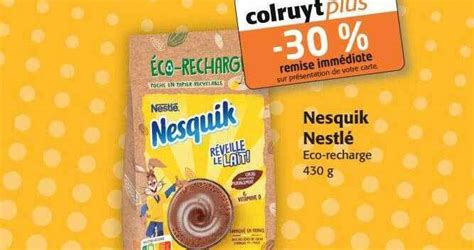 Promo Nesquik nestlé chez Colruyt