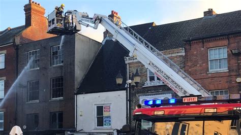 Cambridgeshire Fire Crews Tackle Gaming Shop Blaze In Wisbech Itv