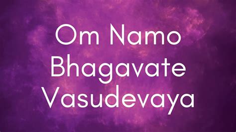 Oct. 30th - Monday Mantra - Om Namo Bhagavate Vasudevaya | DTO Music