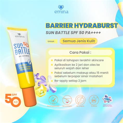 Jual Emina Sun Battle Spf Pa Sunscreen Skin Buddy Sun