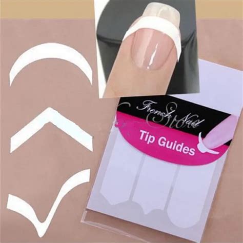 Manicure Nail Art French Tips Forms Guides Sticker Style Guides