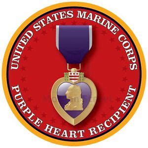 US Marine Corps Purple Heart Recipient Decal Sticker Veteran | eBay