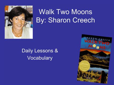 Walk Two Moons By Sharon Creech