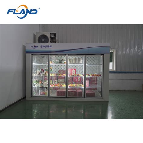 10 Glass Door Display Cold Storage Room Freezer For Hotel Cold Room