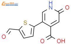 5 5 Formylthiophen 2 Yl 2 Oxo 1H Pyridine 4 Carboxylic Acid 1261912