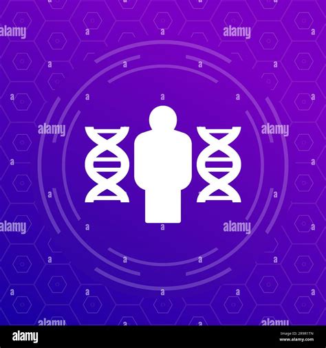 Human Genome Dna Vector Icon Stock Vector Image And Art Alamy