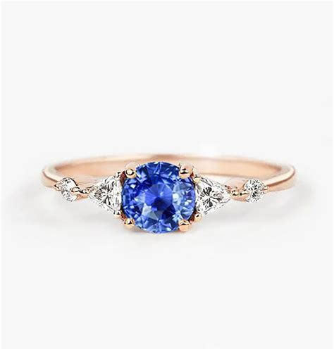 1.0ct Light Blue Celebrity Ring - DIORAH JEWELLERS