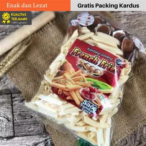 Jual PROMO Snack Kiloan Stik Kentang Asin 200 Gram MAKANAN RINGAN