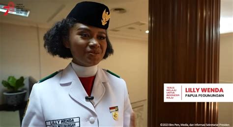 Cerita Sepatu Lepas Lily Wenda Paskibraka Asal Papua Pegunungan