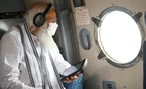 Pm Modi Undertakes Aerial Survey Of Cyclone Tauktae Affected Areas