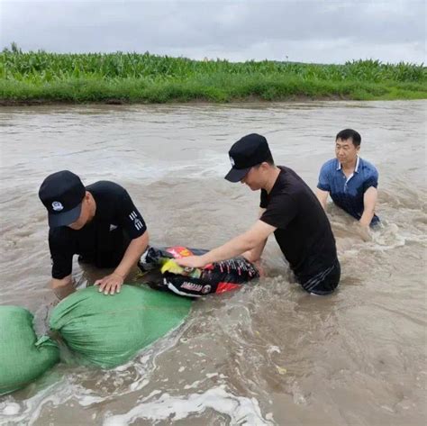 警民合力齐上阵 全力抗洪共抢险胜利农场工作群众