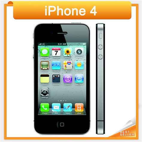 Original Unlocked Apple Iphone 4 Cell Phone 3.5'' Screen 8GB/16GB/32GB ...