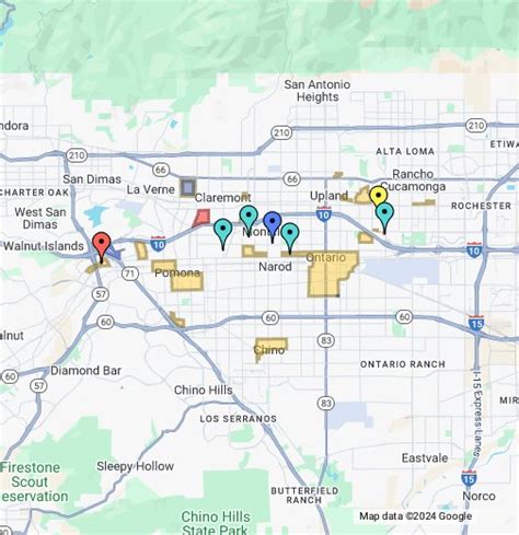 West End IE and Pomona gangs - Google My Maps