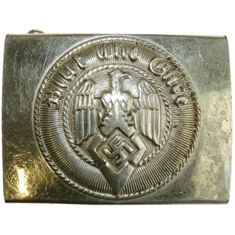 Hitler Youth Buckle Nickel Plated Steel M4 39 RZM Assmann