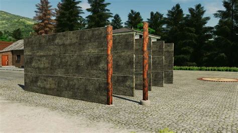 Concrete Wall Prefab V1 0 FS22 Mod Farming Simulator 22 Mod