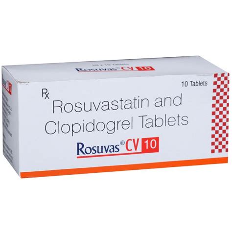 Buy Rosuvas CV 10 Mg Tablet 10 Tab Online At Best Price In India