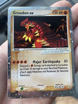 Pok Mon Tcg Groudon Ex Nintendo Black Star Promos Holo Promo Ebay