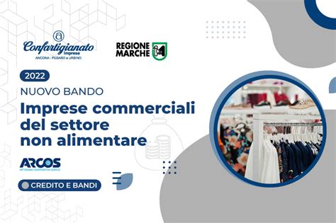 Bando Imprese Commercio Non Alimentare Confartigianato Imprese