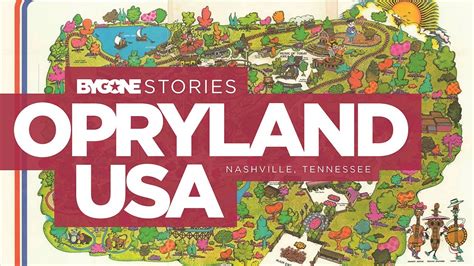 Opryland Theme Park Map VERY RARE Aug 1972 OPRYLAND Amusement / Theme