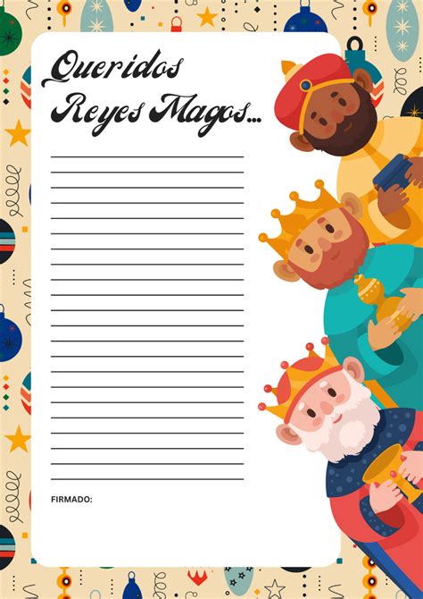 👑carta Para Los Reyes Magos Ejemplos Formatos【 2024