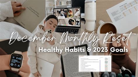 December Monthly Reset Routine Goals Check In Healthy Habits