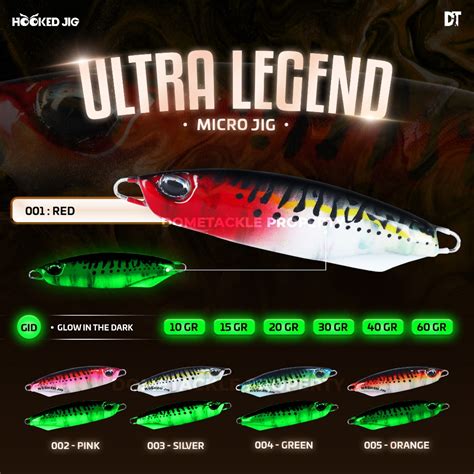 Jual Umpan Micro Jig GID Glow In The Dark 10 15 20 30 40 60 Gr Ultra