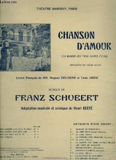 Chanson D Amour N Serenade Pour Piano Et Chant Von Schubert