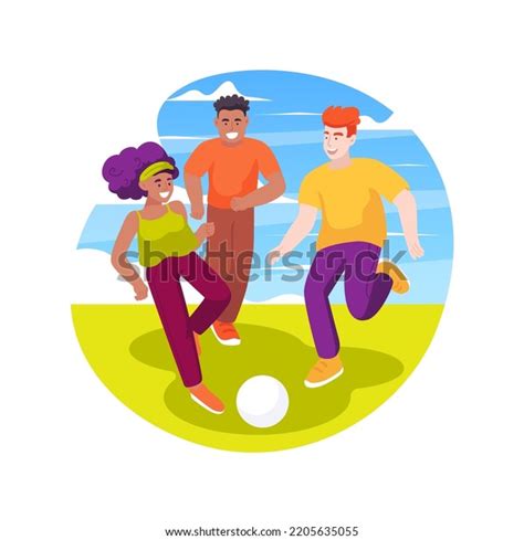 Soccer Field Isolated Cartoon Vector Illustration Stock Vector (Royalty Free) 2205635055 ...