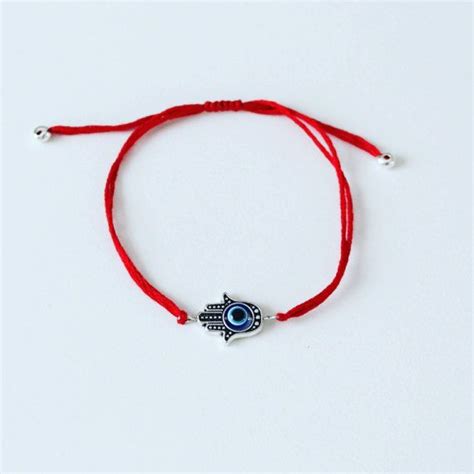 Suerte Pulsera De Hilo Rojo Mal De Ojo Algod N Hecho A Mano Pulseras