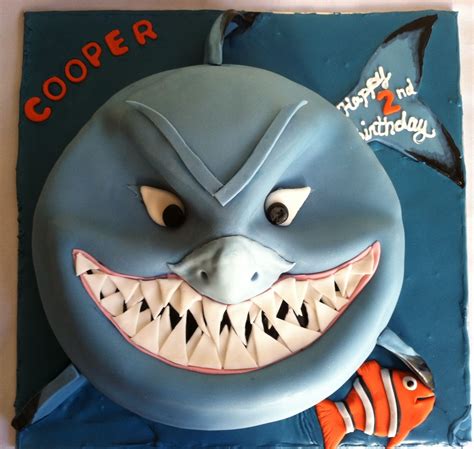 Bruce the Shark- Marble Cake | Shark, Halloween face, Halloween face makeup