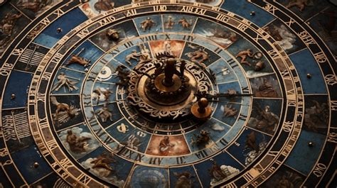 Premium Ai Image Astrology Zodiac Signs On Ancient Clock