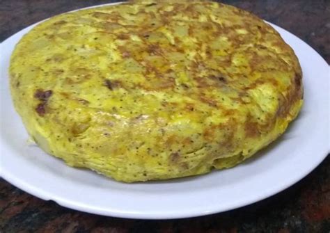 Tortilla De Papa Sin Fre R Ni Hervir Receta De Julieta Cookpad